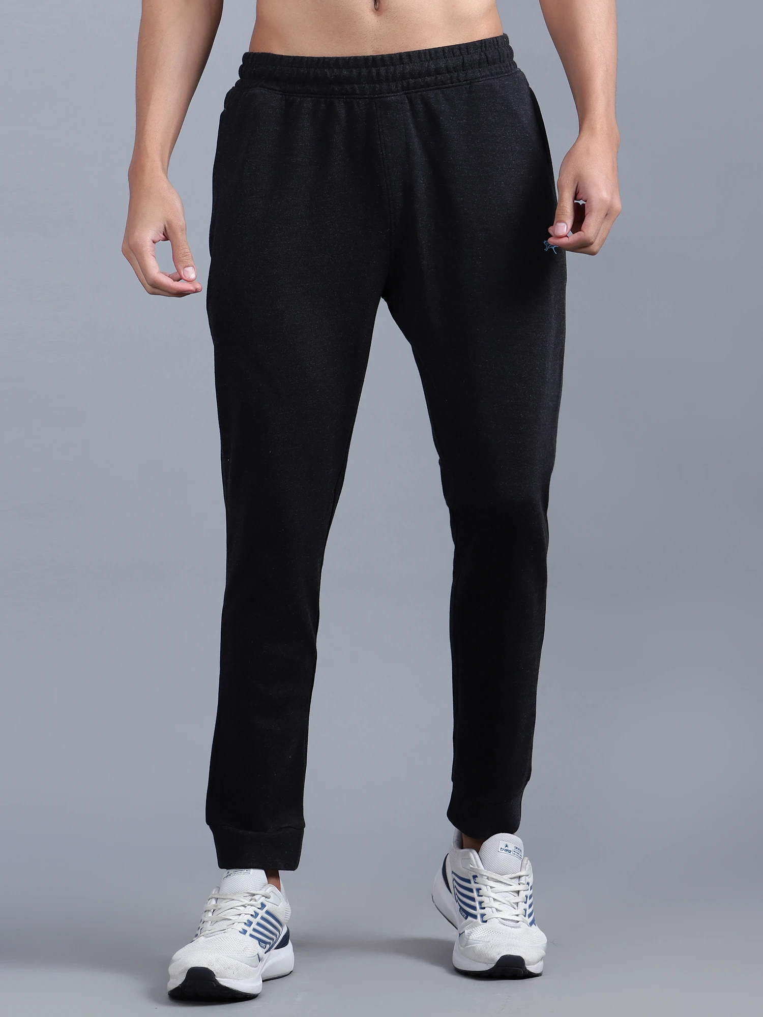 Shiv Naresh Heather Track Pant Black for Men
