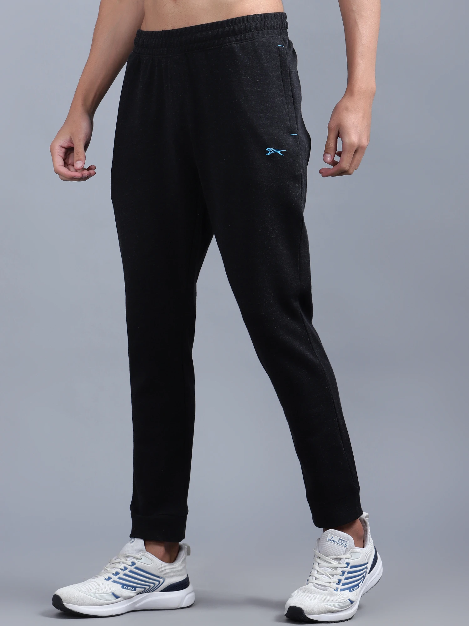 Shiv Naresh Heather Track Pant Black for Men