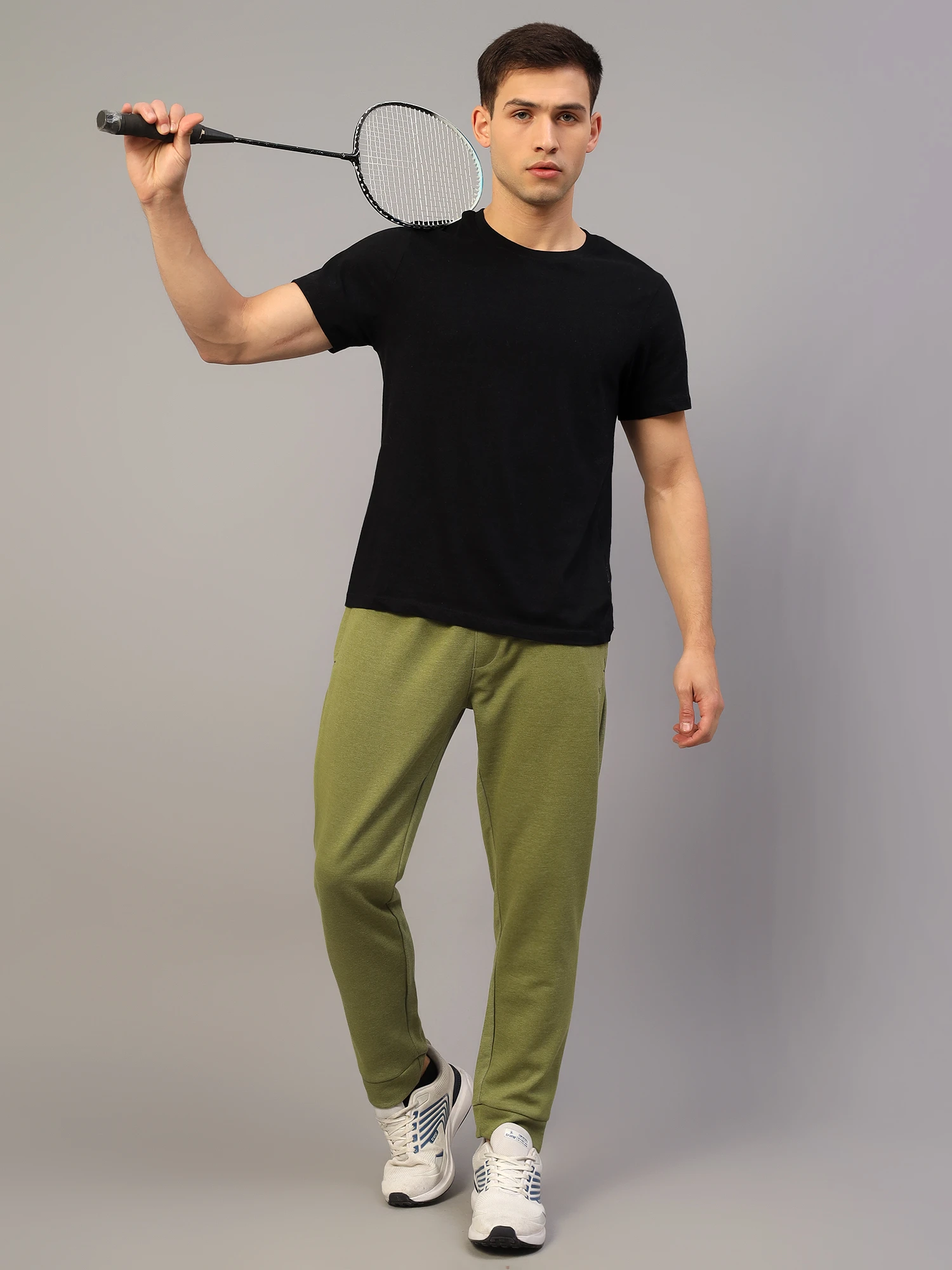 Heather Trackpants Olive Green Men Shiv Naresh