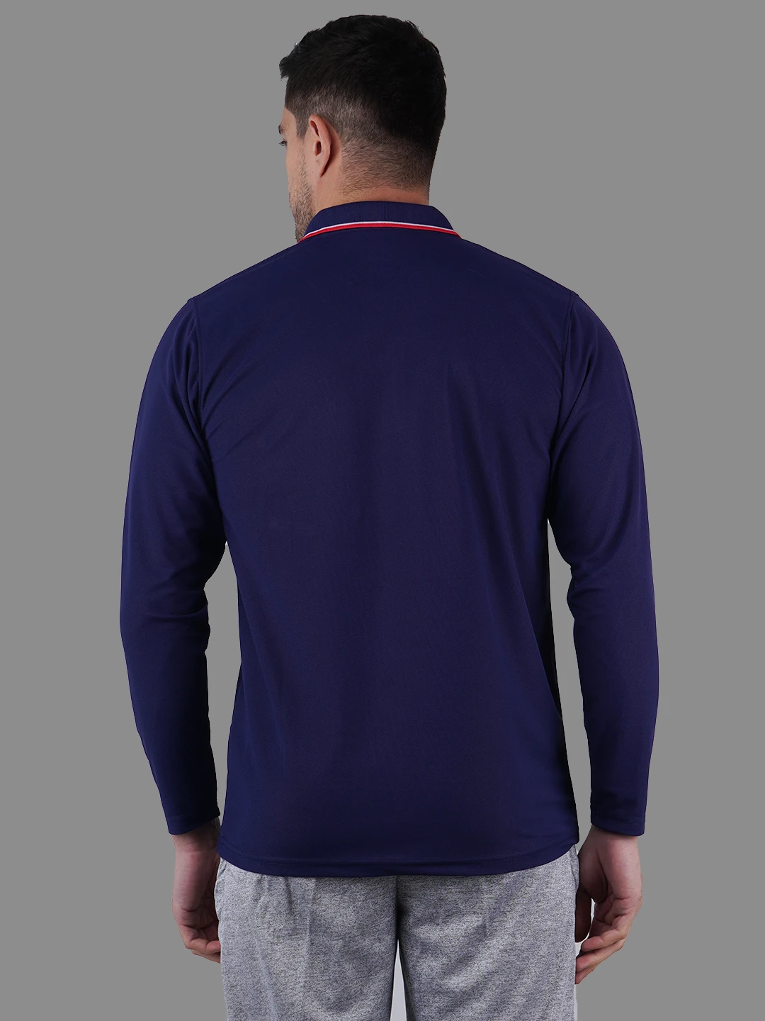 full sleeve polo shirt navy