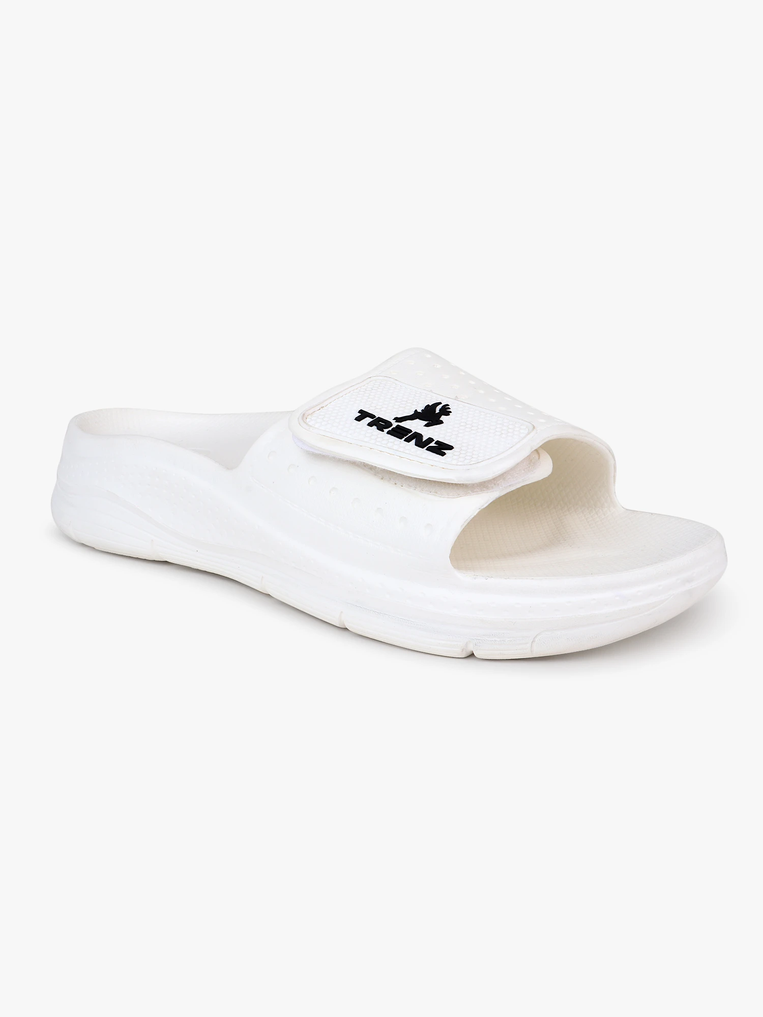 Off white slip-on slippers for men