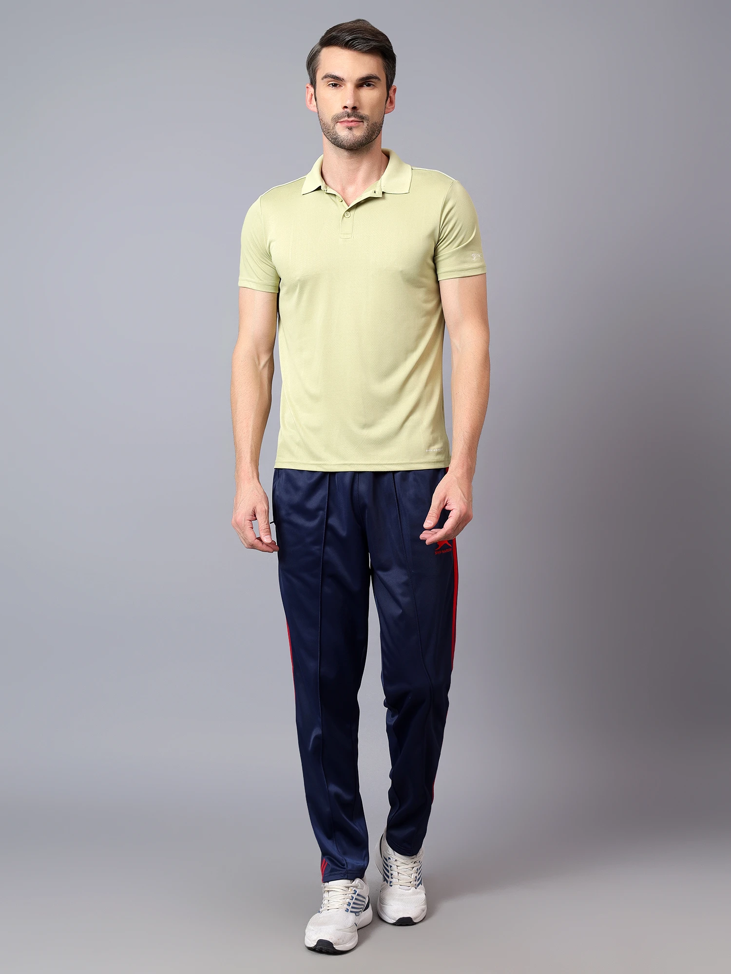 performance polo tee green
