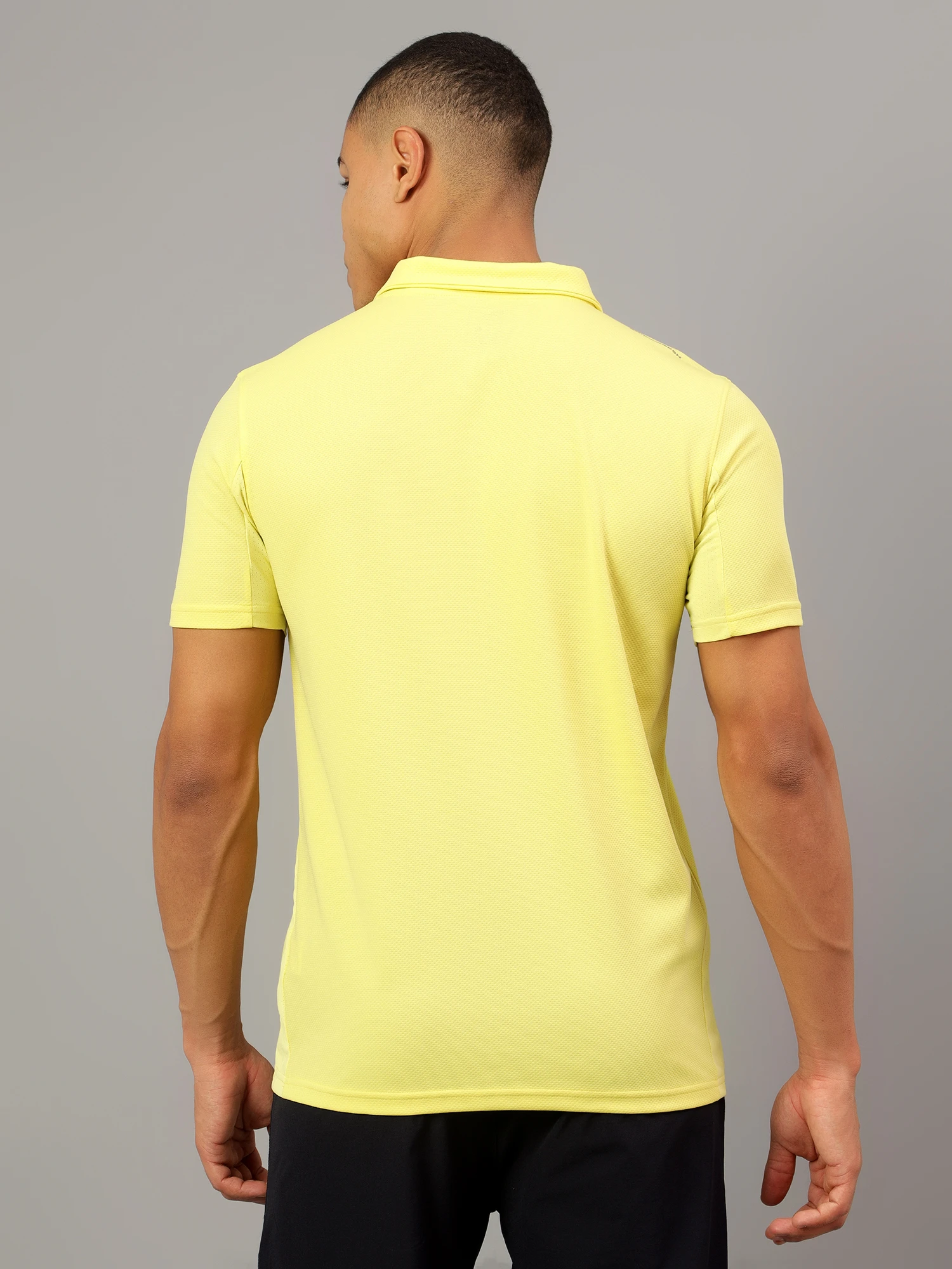 performance polo t shirt lemon