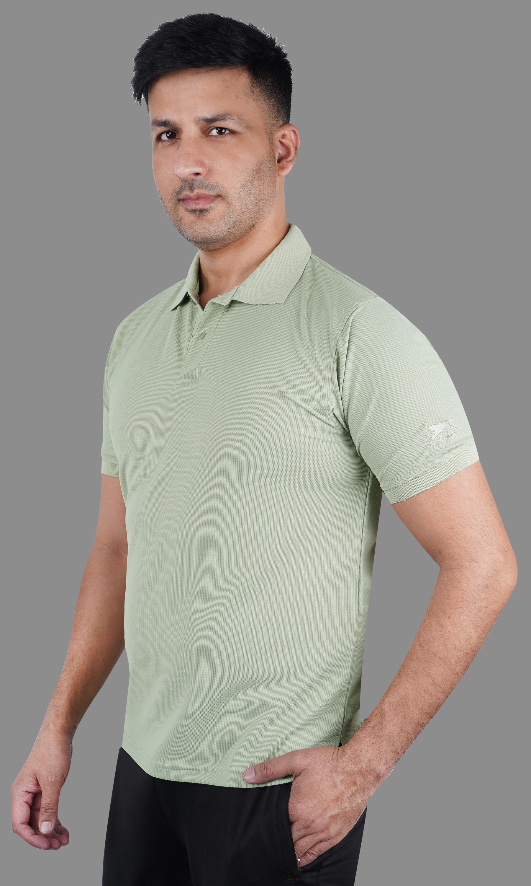 classic polo t shirt green
