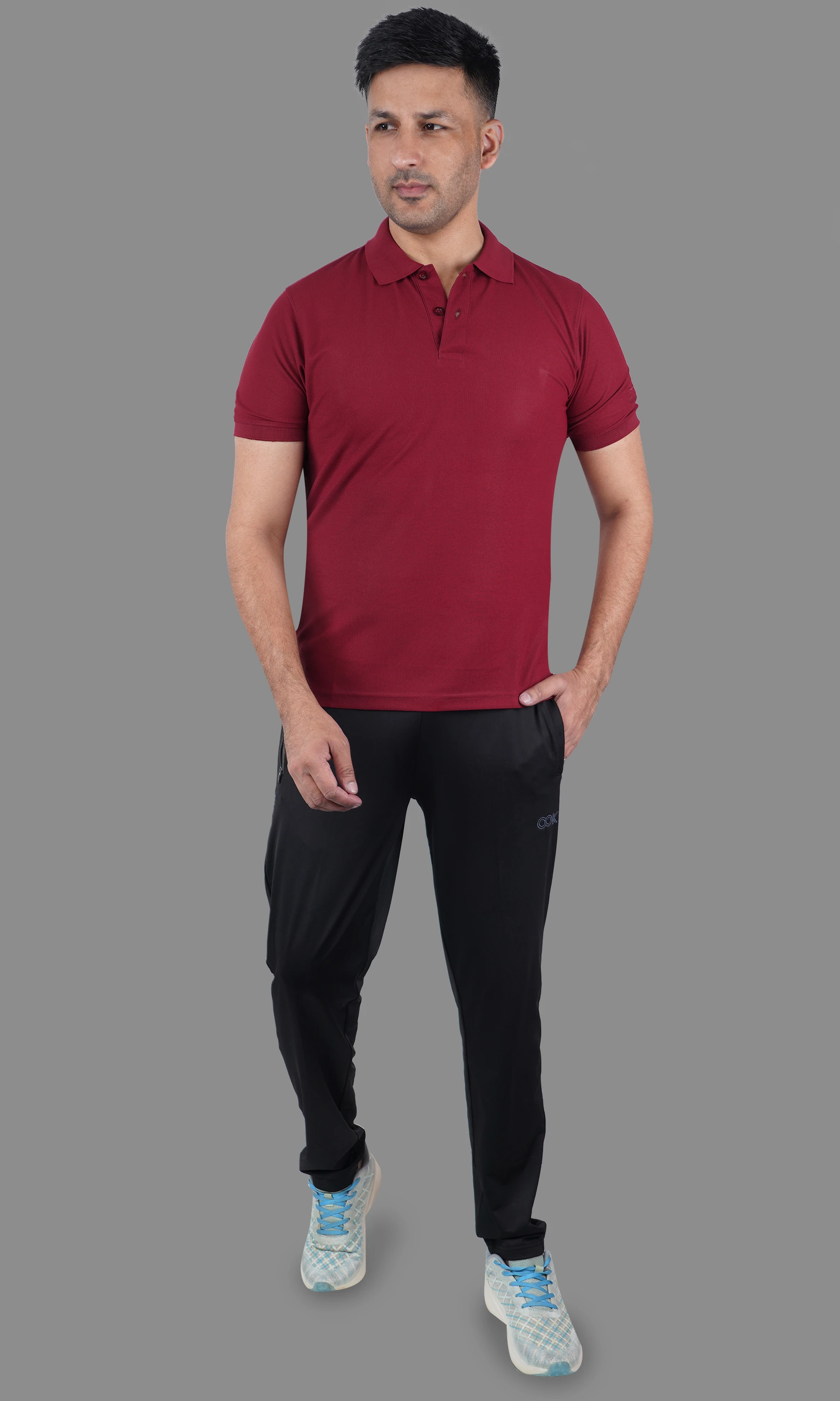 classic polo t shirt maroon