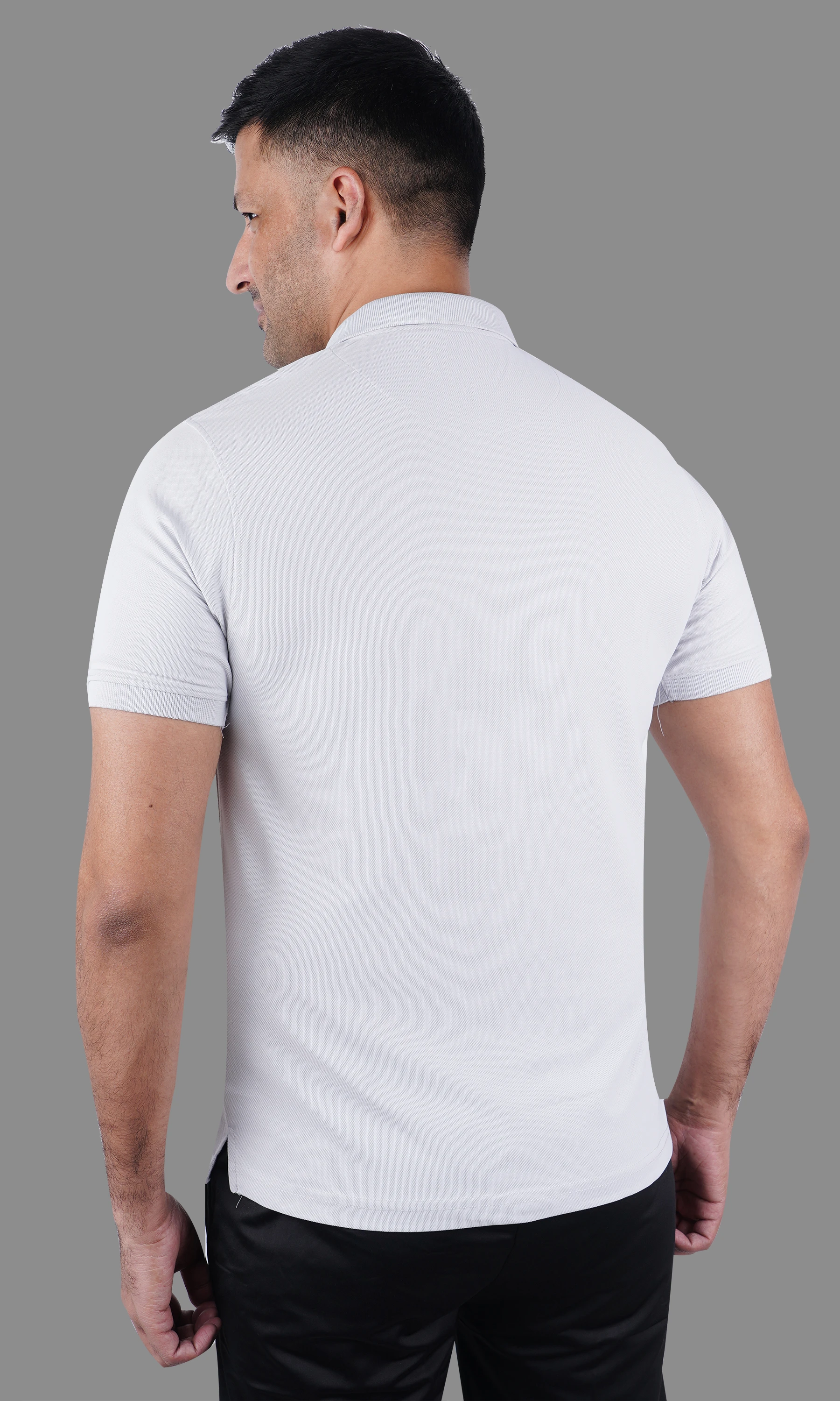 classic polo t shirt white