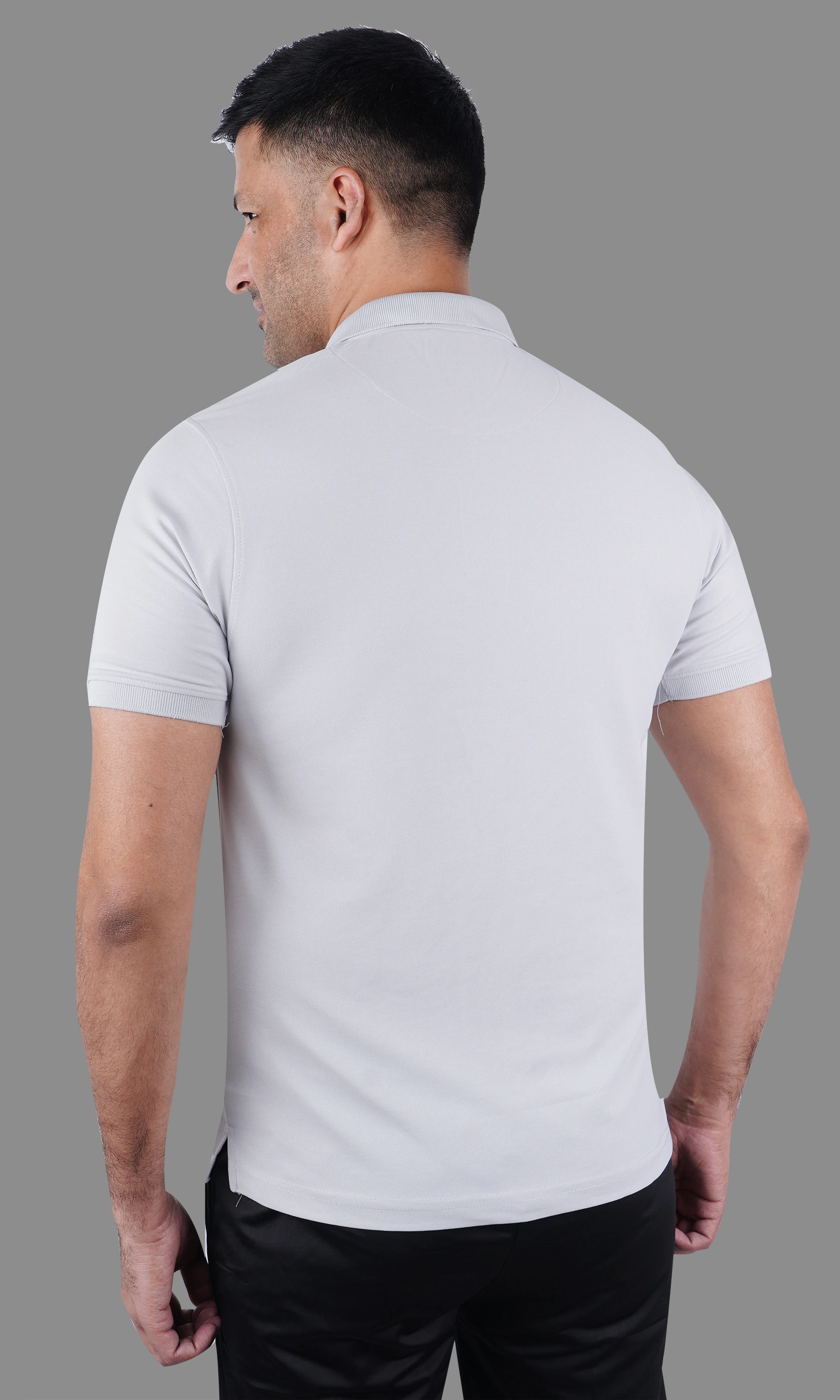 classic polo t shirt grey