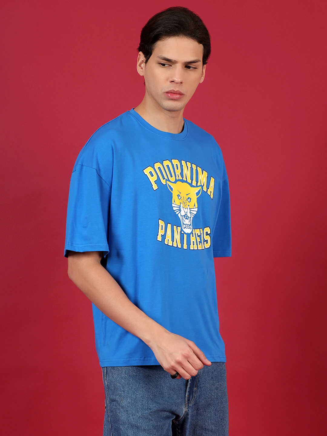 oversized blue t shirt