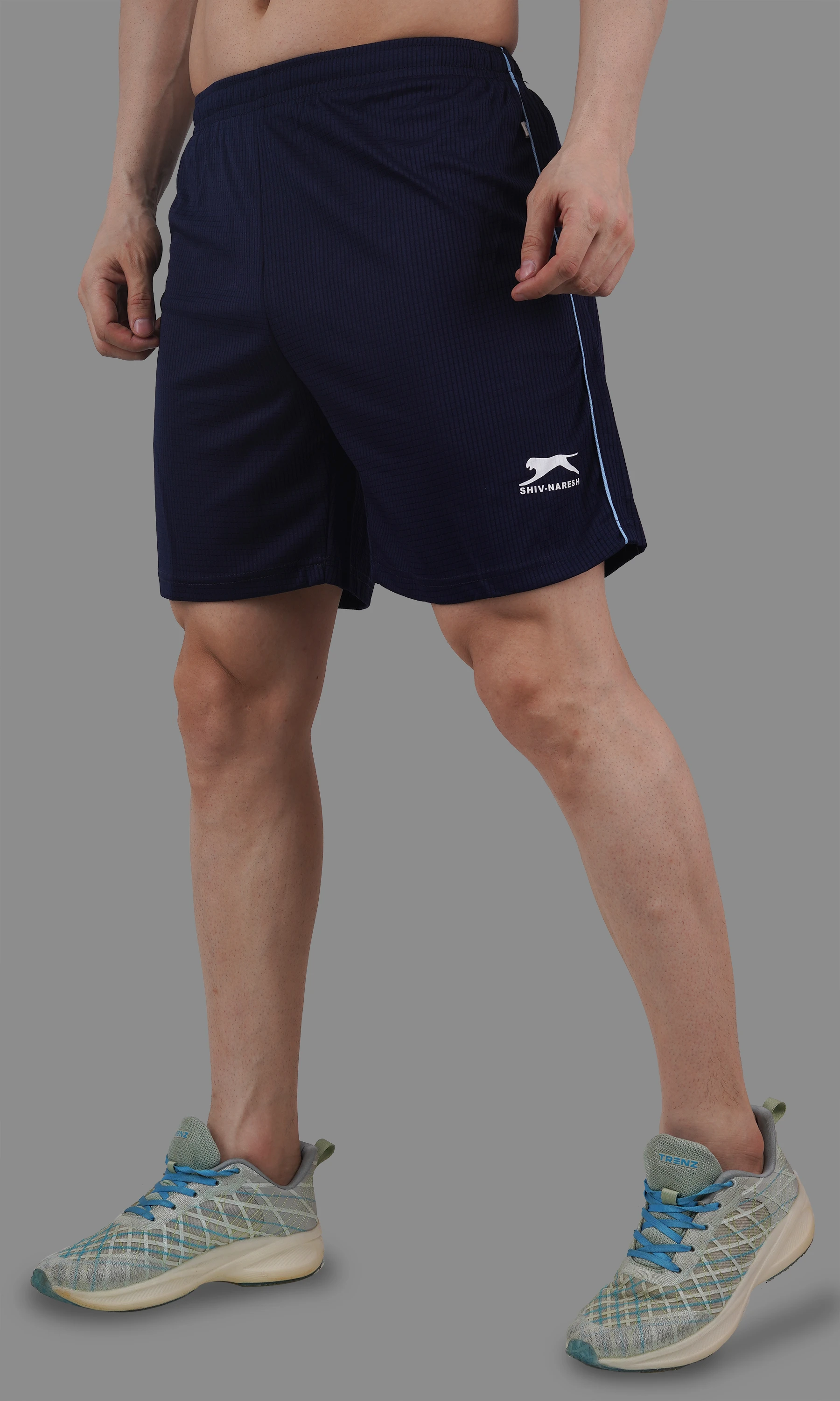 football shorts navy sky