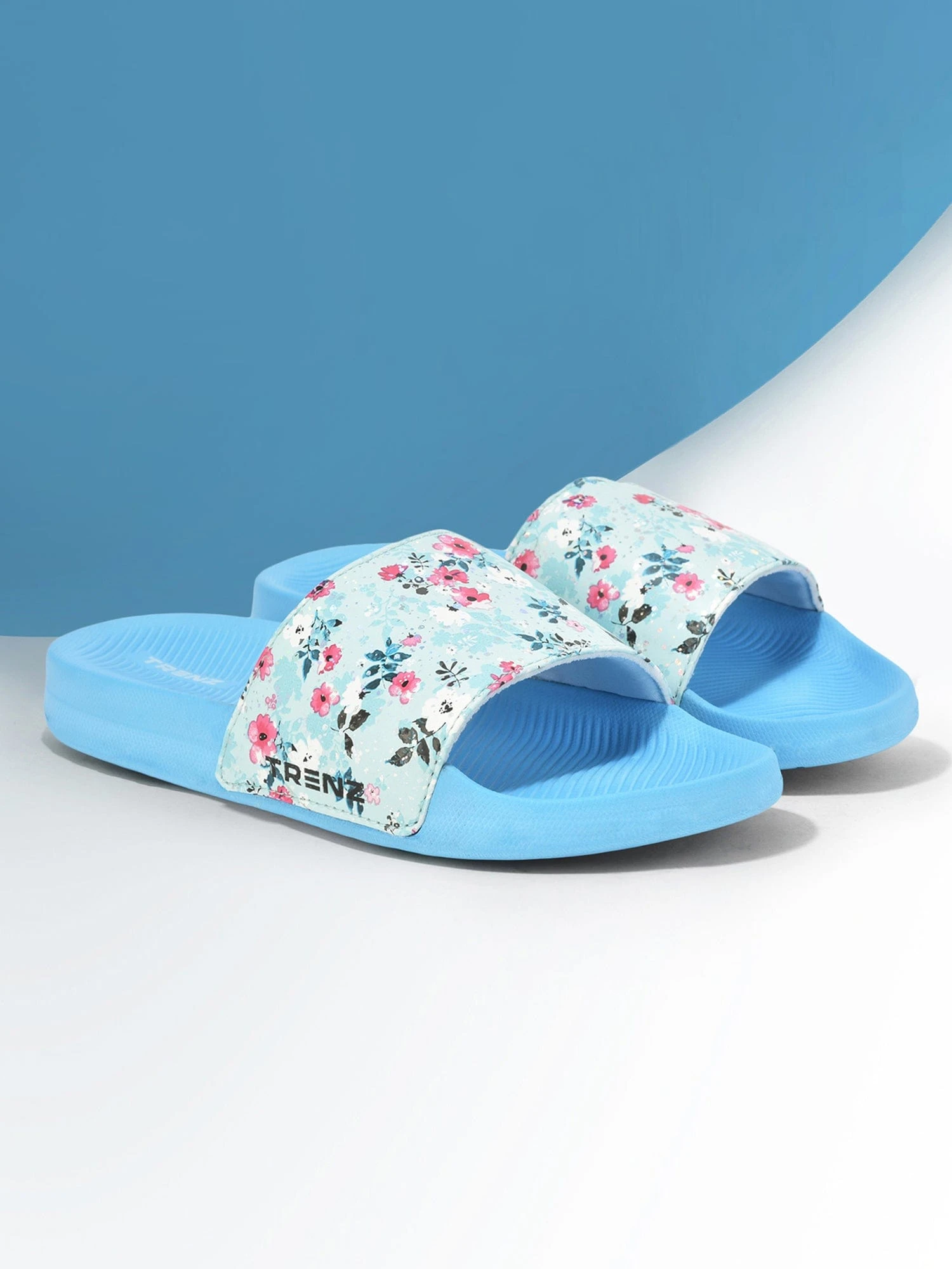 Sky Blue slip-on slippers for girl kids
