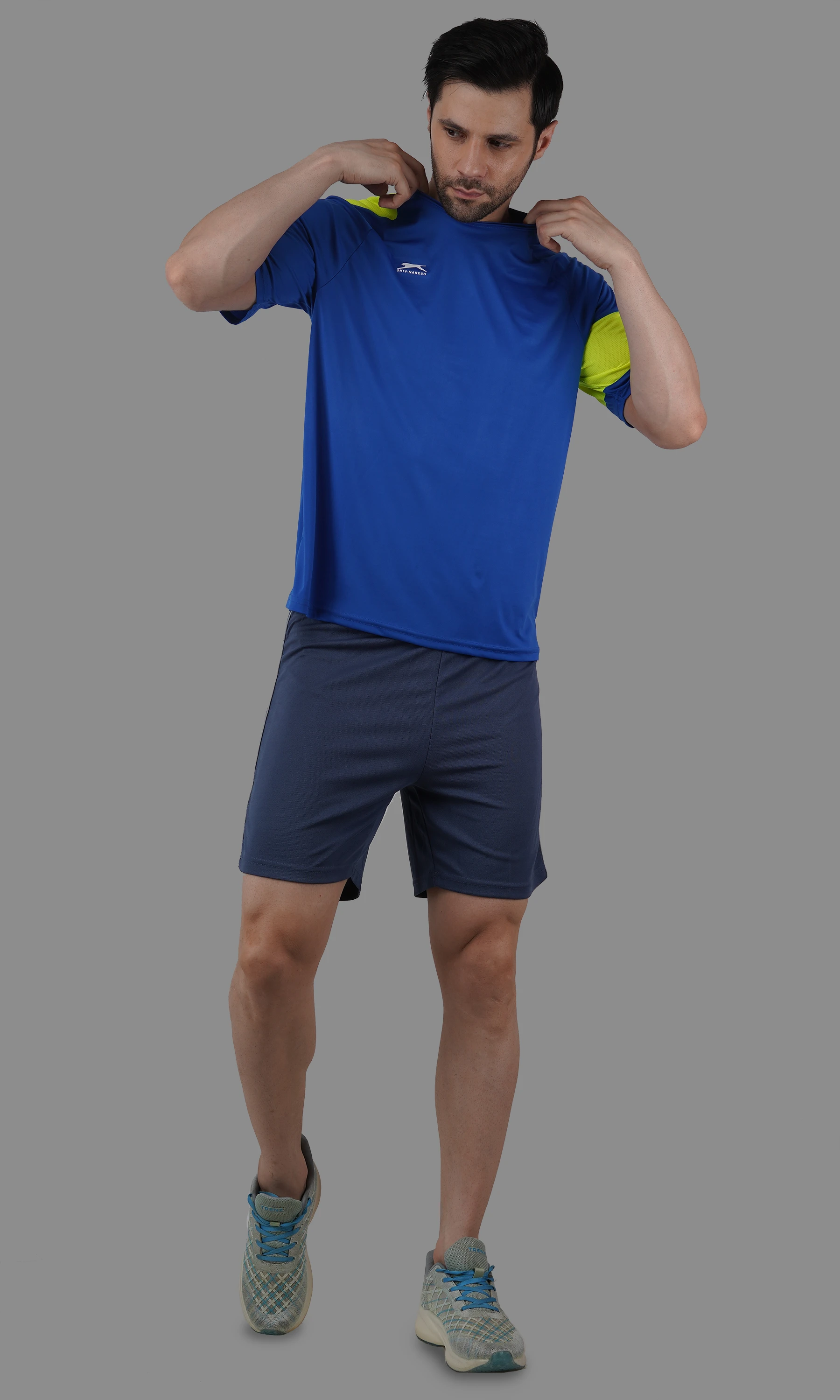 athletic shorts grey